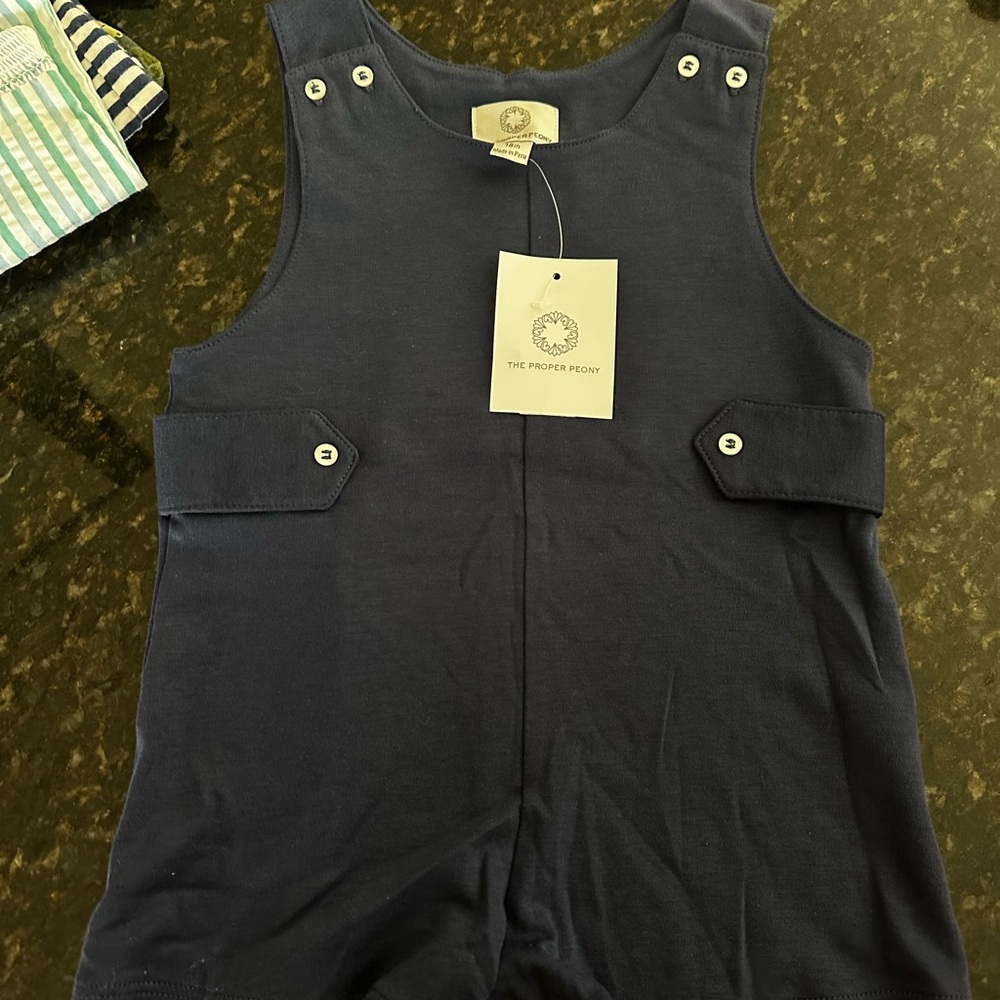 The Proper Peony Navy Blue Jon Jon